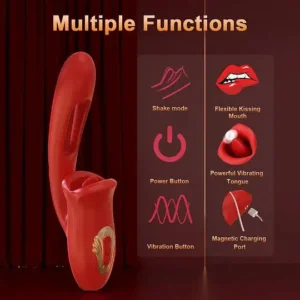 Vanessa - Suptruck Rose Erotica Tapping & Slapping Mouth Biting Vibrators with G Spot Stimulator