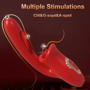 Vanessa - Suptruck Rose Erotica Tapping & Slapping Mouth Biting Vibrators with G Spot Stimulator